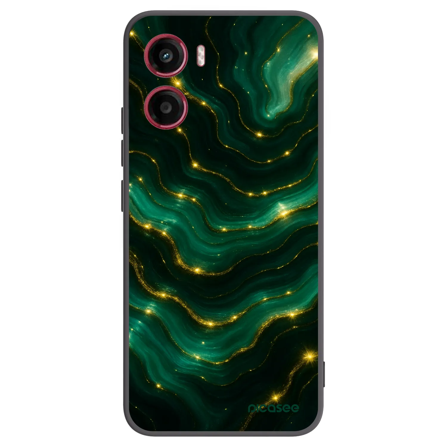 Picasee silikonowe czarne etui na Motorola Moto G05 - Emerald