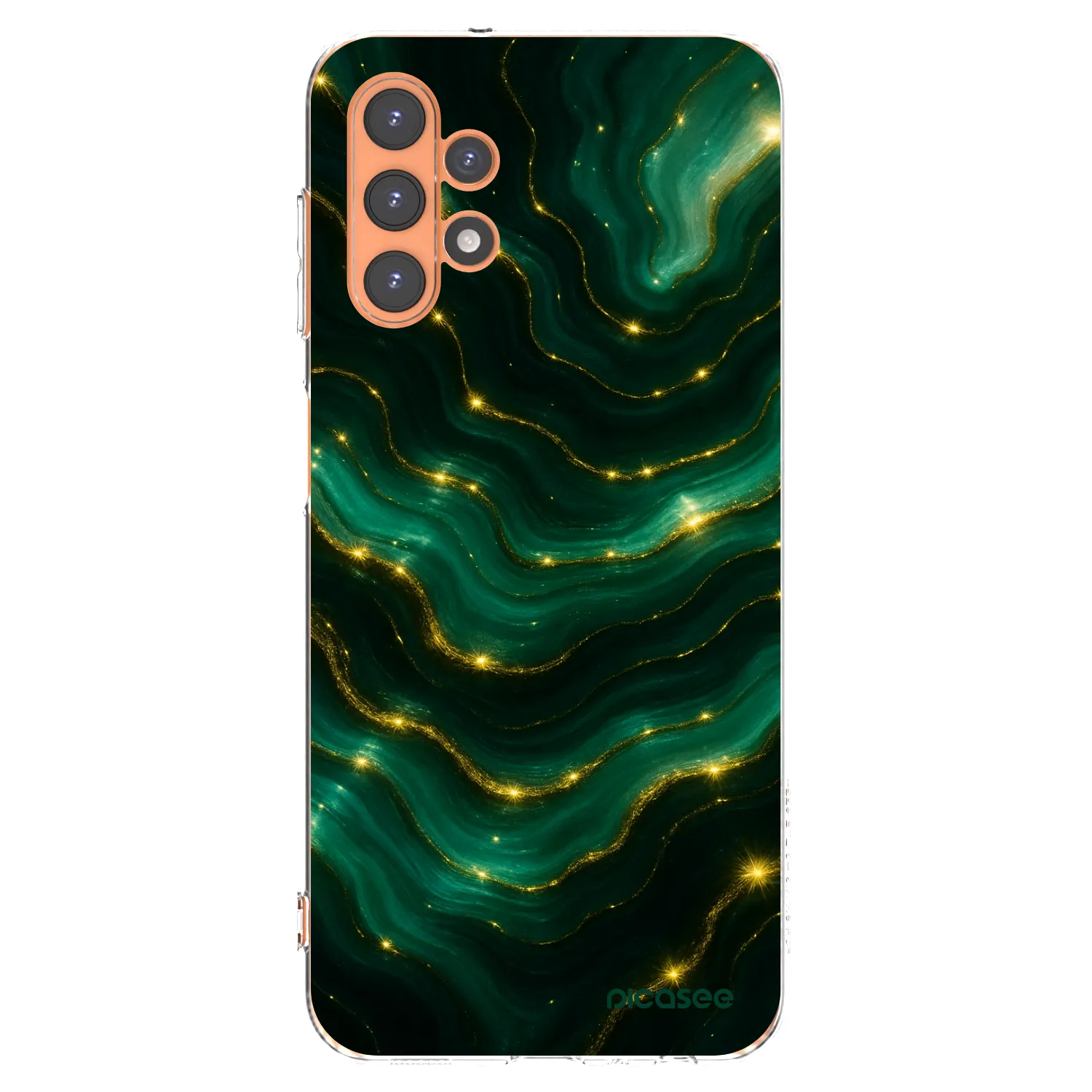 Picasee silikonowe przeźroczyste etui na Samsung Galaxy A13 5G - Emerald