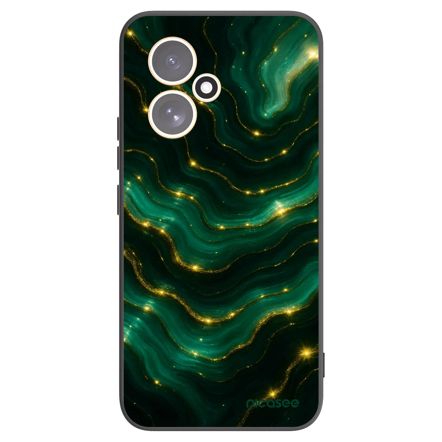 Picasee silikonowe czarne etui na Honor 400 5G - Emerald