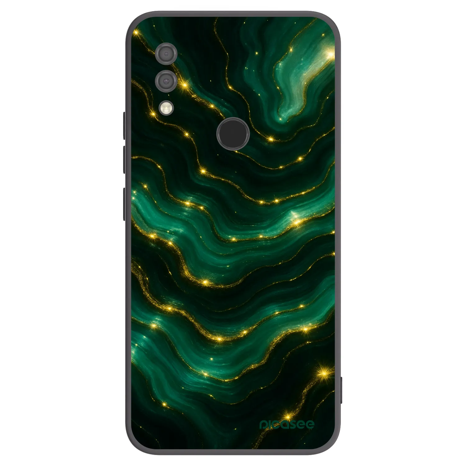 Picasee silikonowe czarne etui na Xiaomi Redmi 7 - Emerald