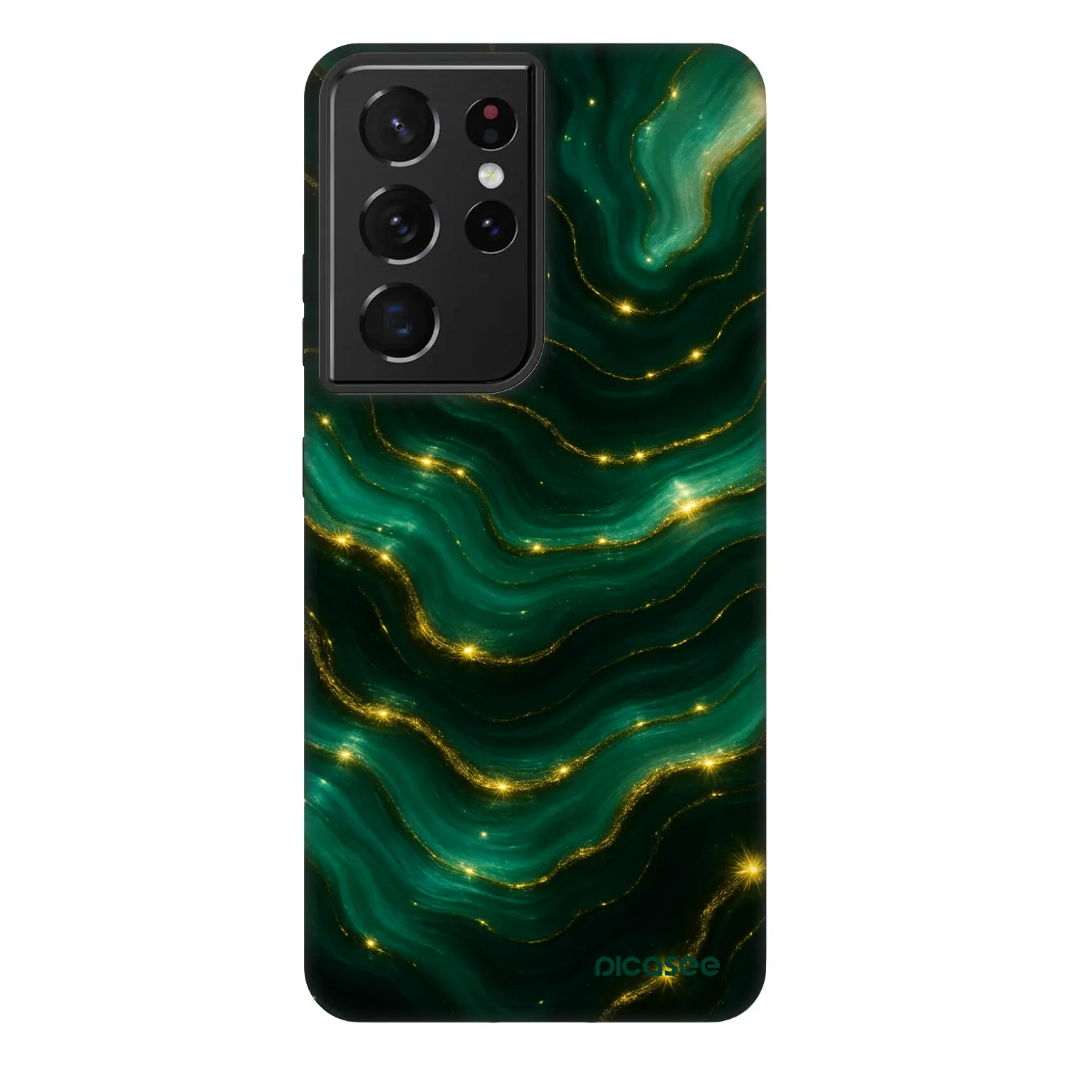 Picasee Fashion Case na Samsung Galaxy S21 Ultra 5G G998B - Emerald
