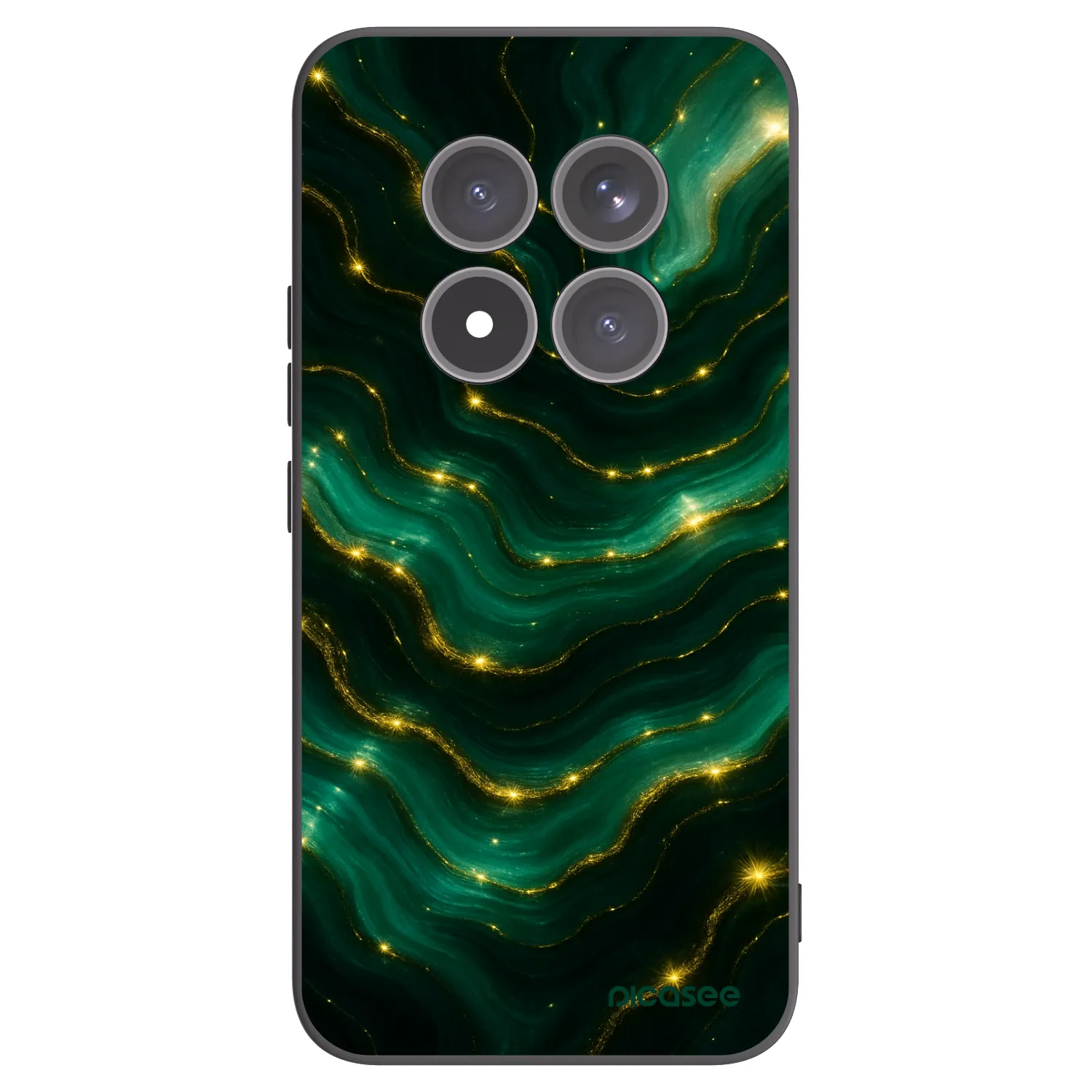 Picasee silikonowe czarne etui na Xiaomi Redmi Note 15 Pro+ - Emerald