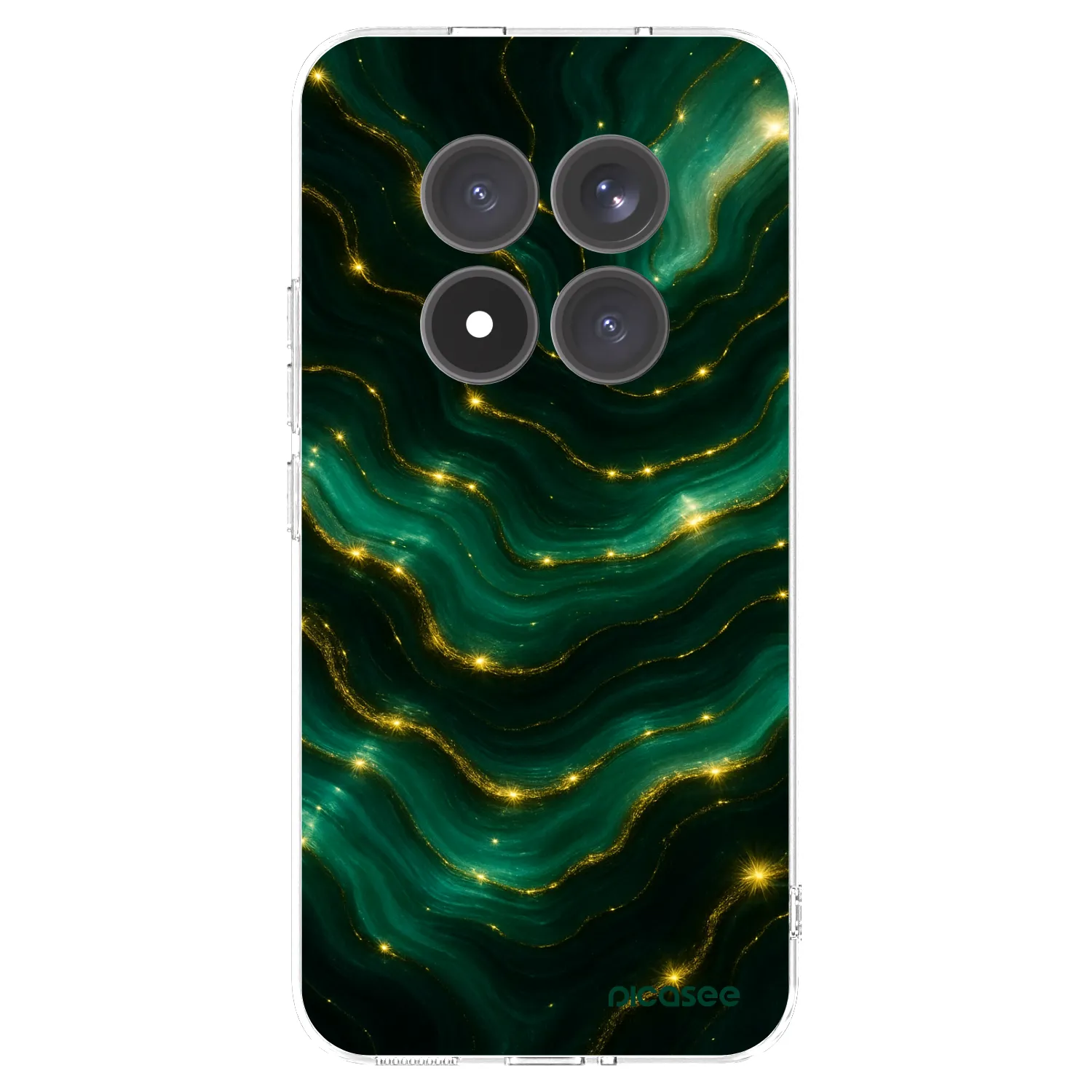 Picasee silikonowe przeźroczyste etui na Xiaomi Redmi Note 15 Pro+ - Emerald