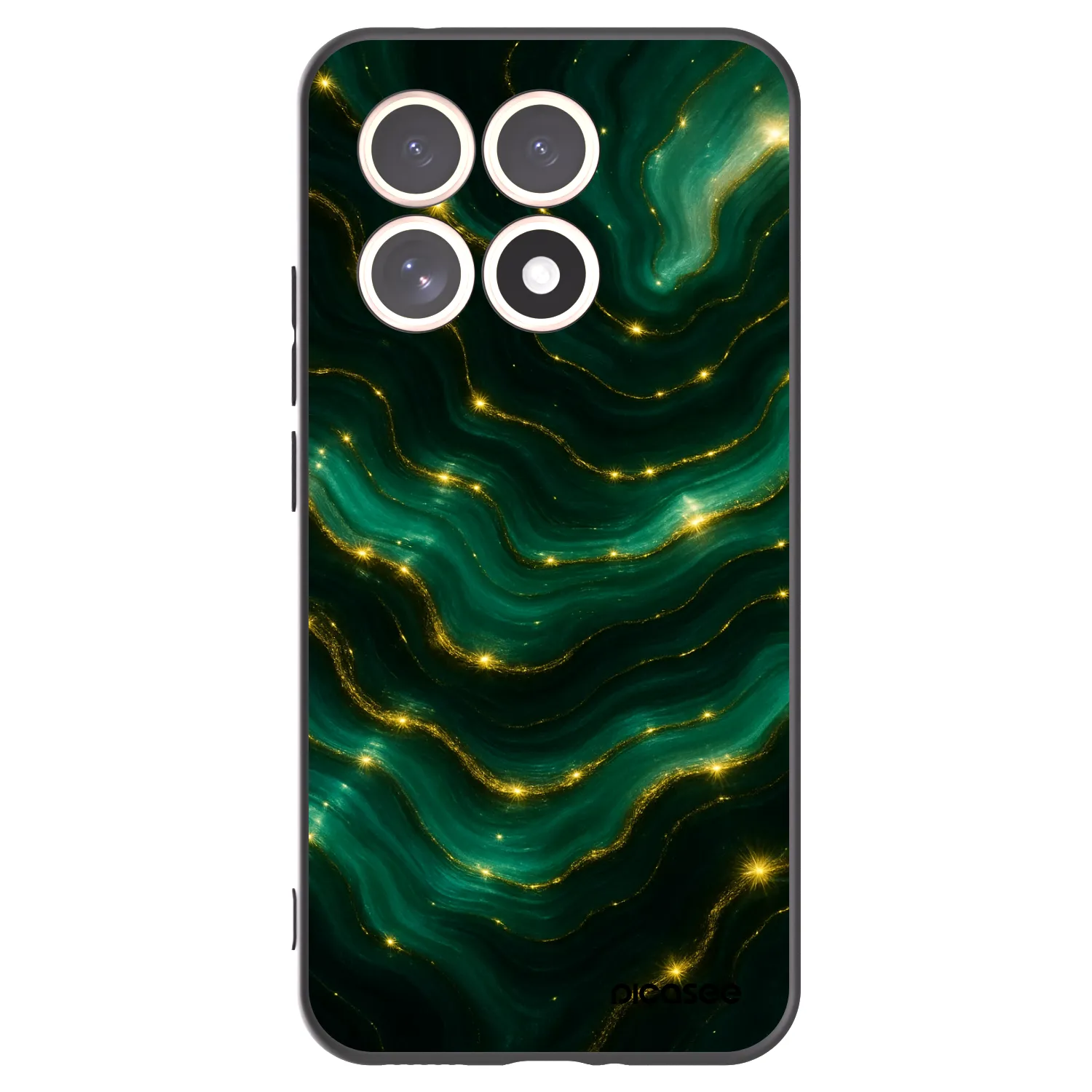 Picasee silikonowe czarne etui na Xiaomi 15T - Emerald