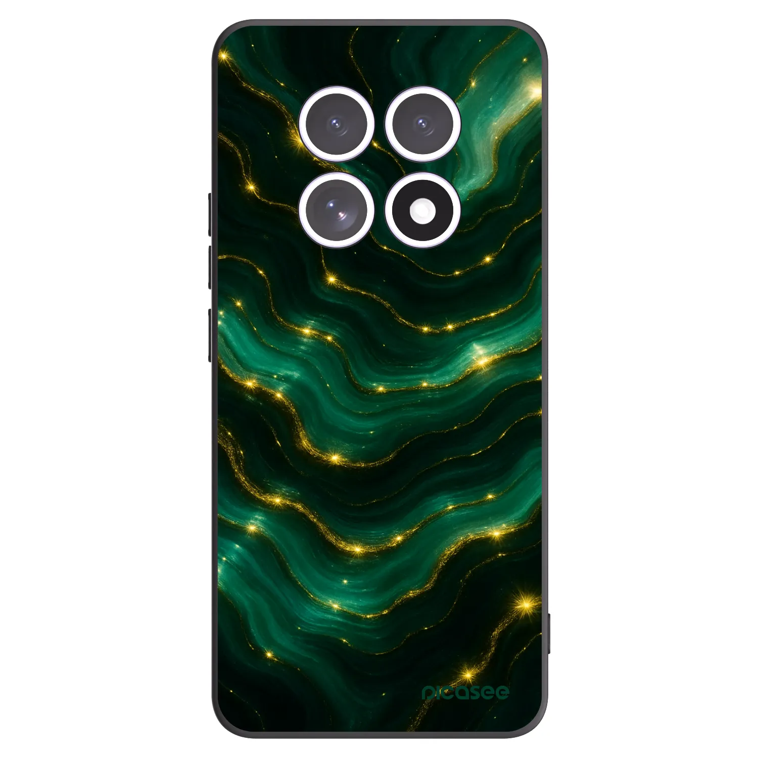 Picasee silikonowe czarne etui na Xiaomi Redmi Note 15 4G - Emerald