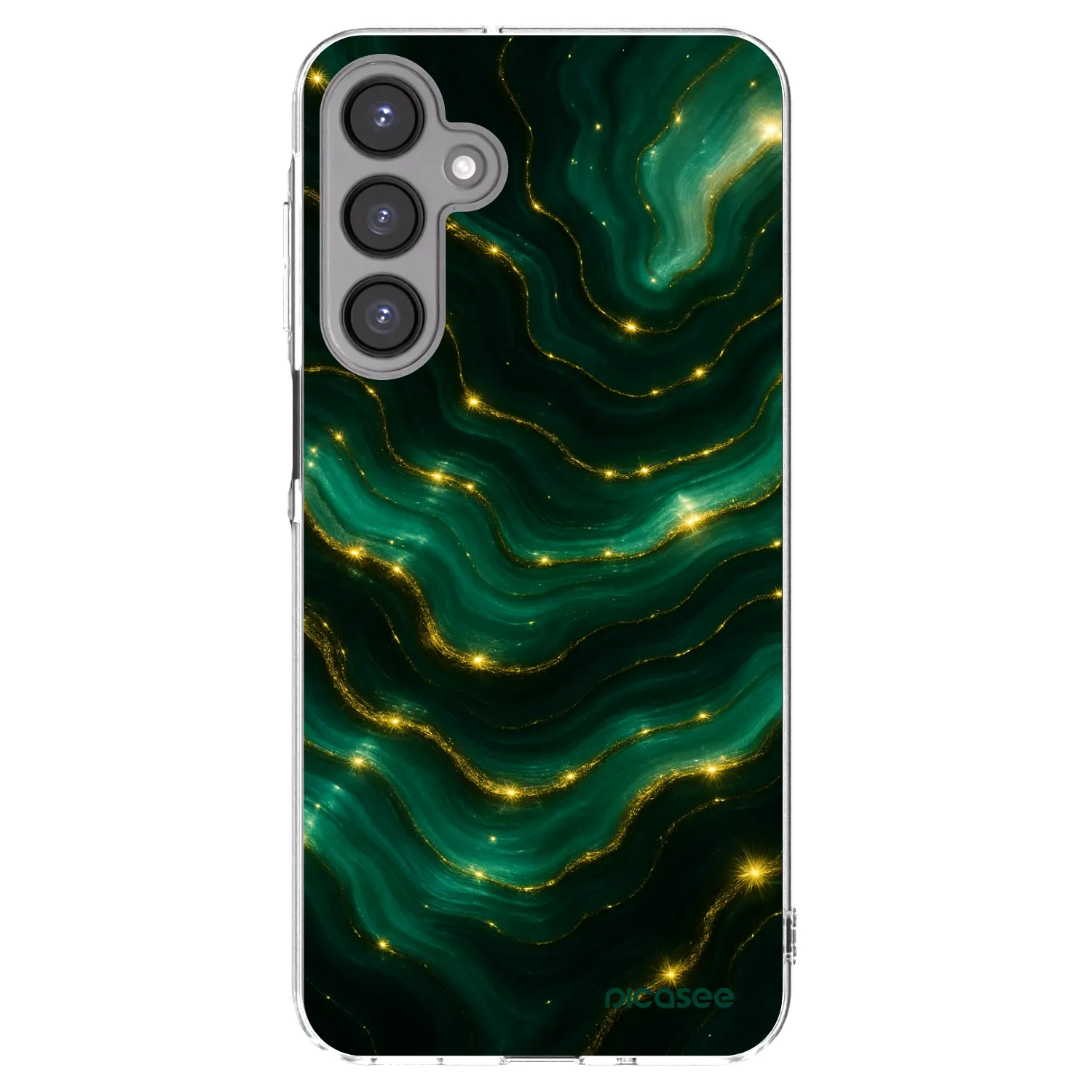 Picasee silikonowe przeźroczyste etui na Samsung Galaxy A16 4G - Emerald