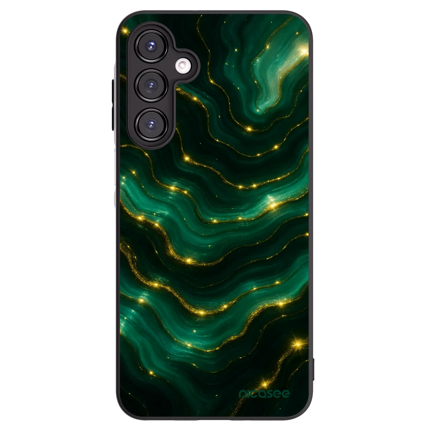 Picasee silikonowe czarne etui na Samsung Galaxy A16 4G - Emerald