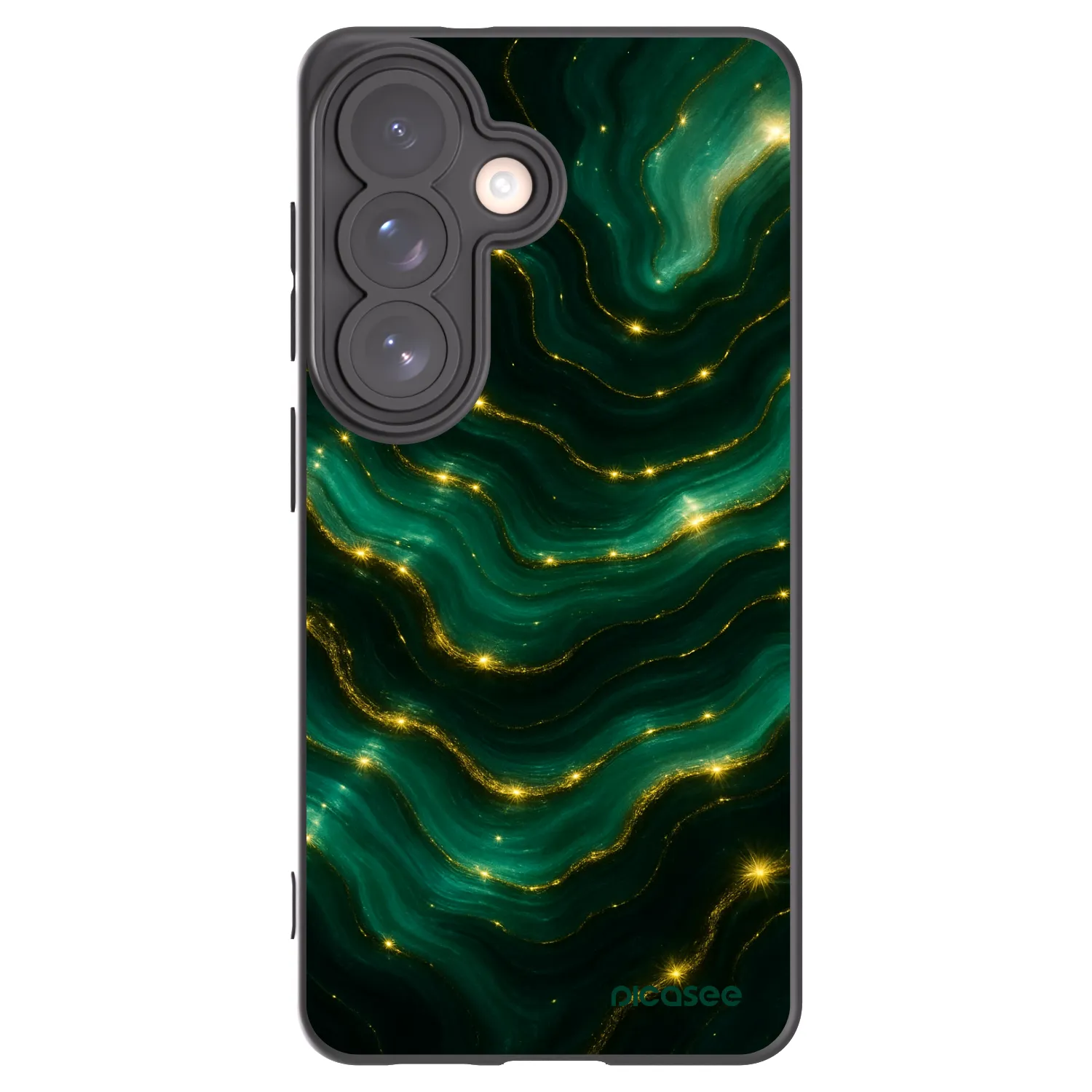 Picasee silikonowe czarne etui na Samsung Galaxy S26 - Emerald