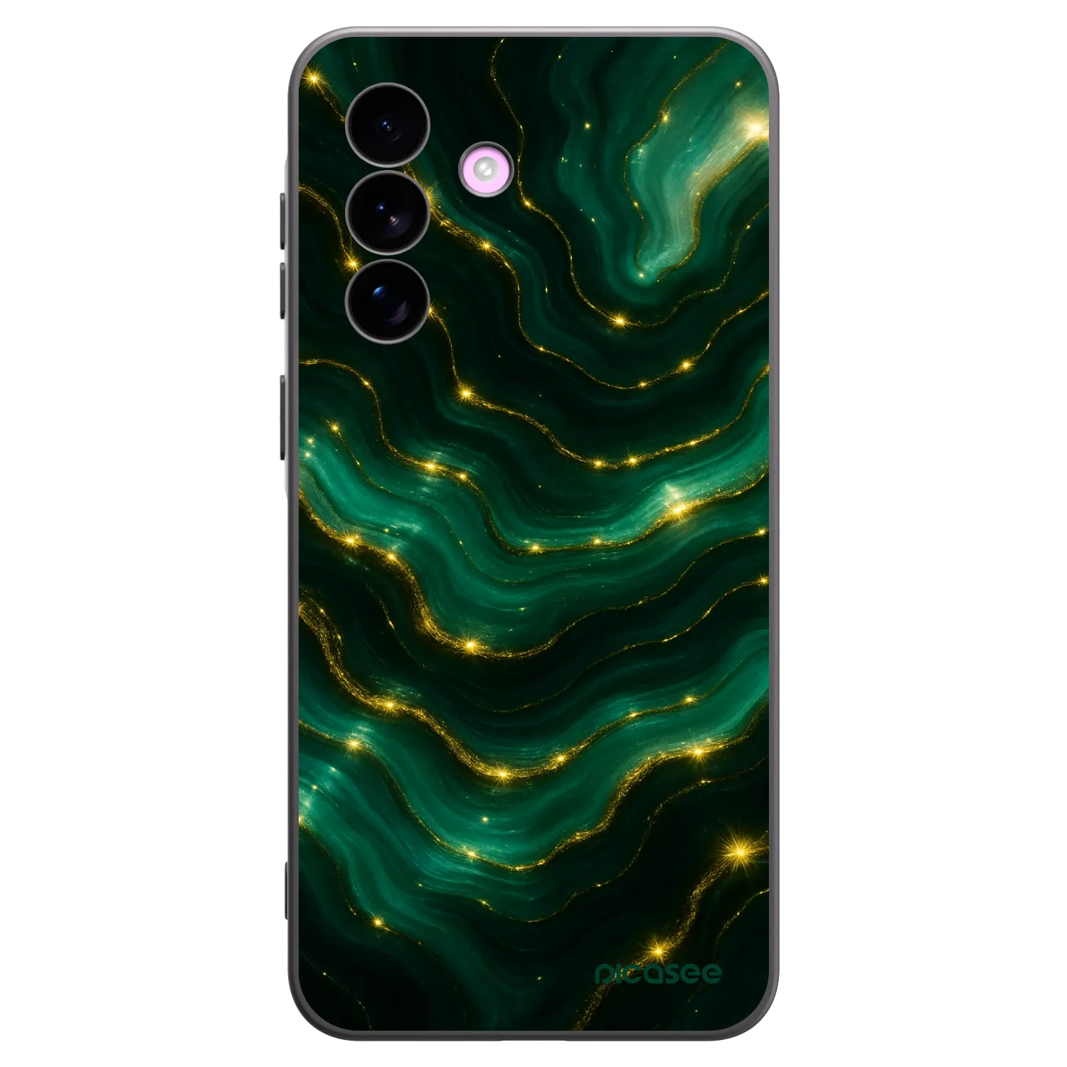 Picasee silikonowe czarne etui na Samsung Galaxy A57 5G - Emerald