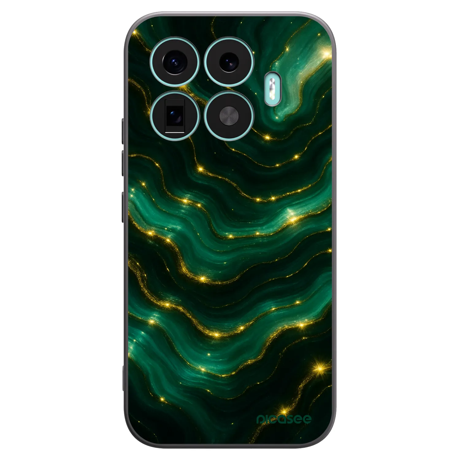 Picasee silikonowe czarne etui na Xiaomi 17T - Emerald