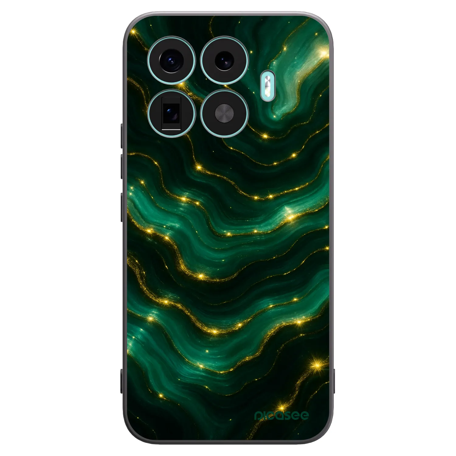 Picasee silikonowe czarne etui na Xiaomi 17T Pro - Emerald