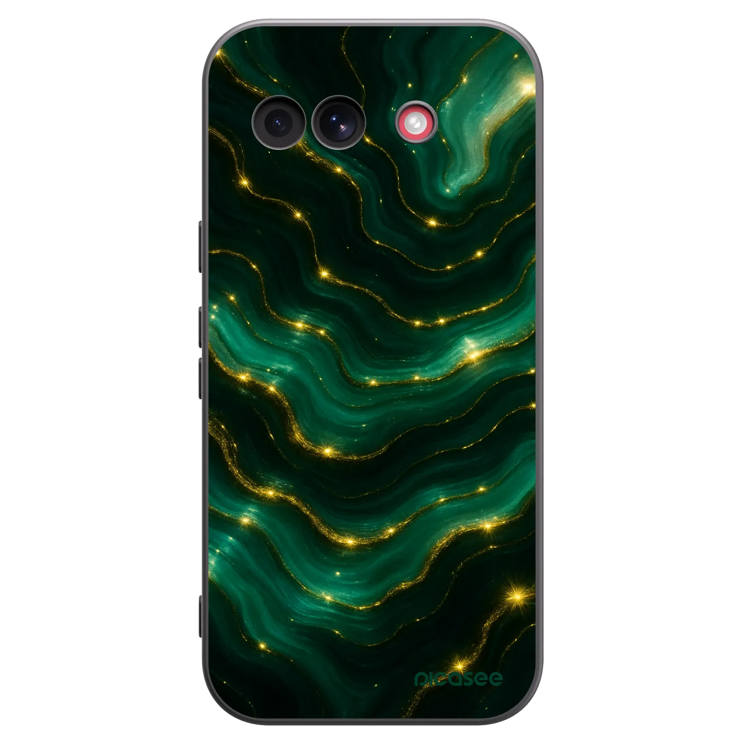 Picasee silikonowe czarne etui na Google Pixel 10a - Emerald