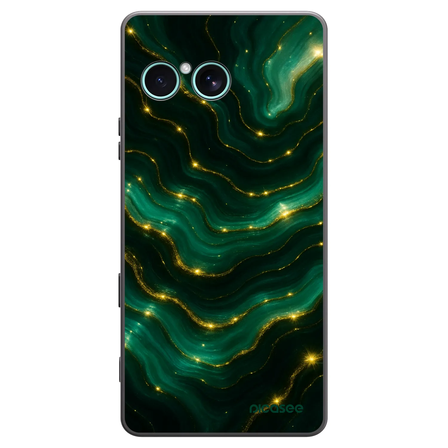 Picasee silikonowe czarne etui na Sony Xperia 10 VII - Emerald