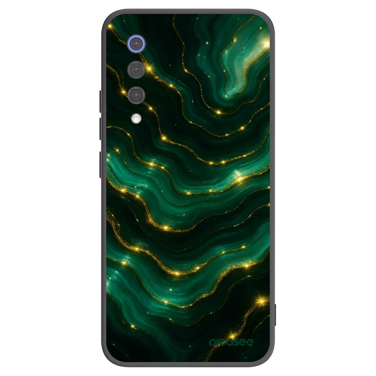 Picasee silikonowe czarne etui na Xiaomi Mi 9 SE - Emerald