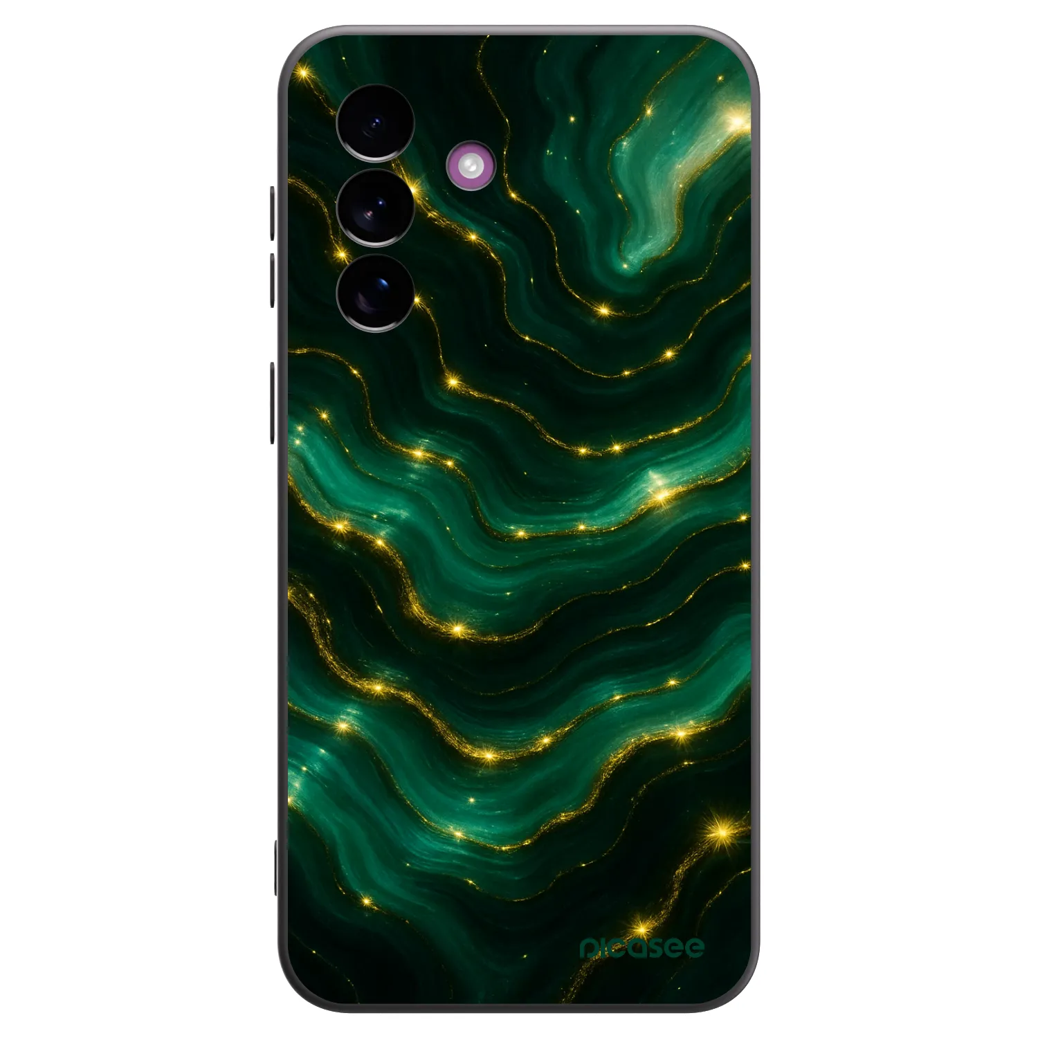 Picasee silikonowe czarne etui na Samsung Galaxy A37 - Emerald