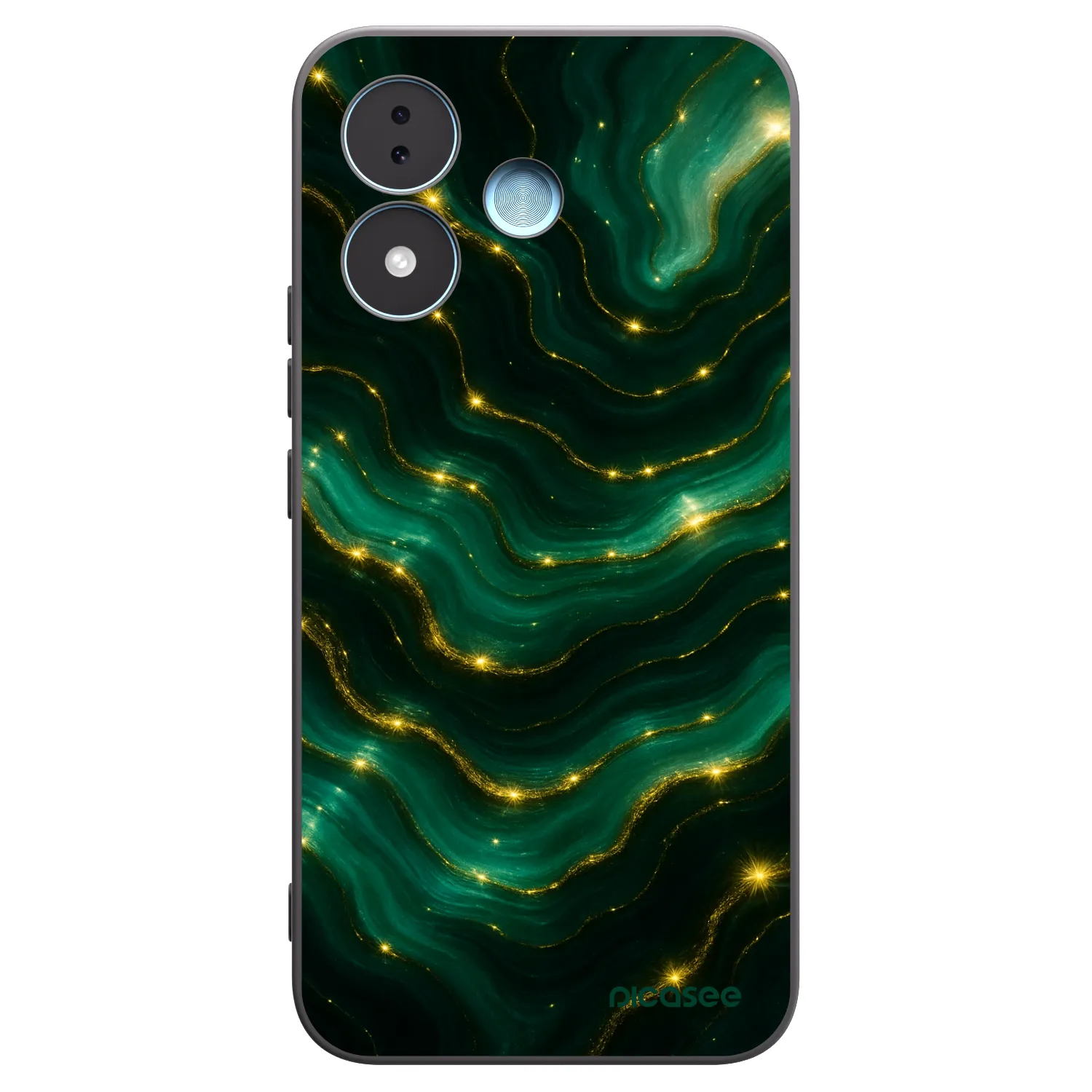 Picasee silikonowe czarne etui na Xiaomi Redmi Note 17 5G - Emerald