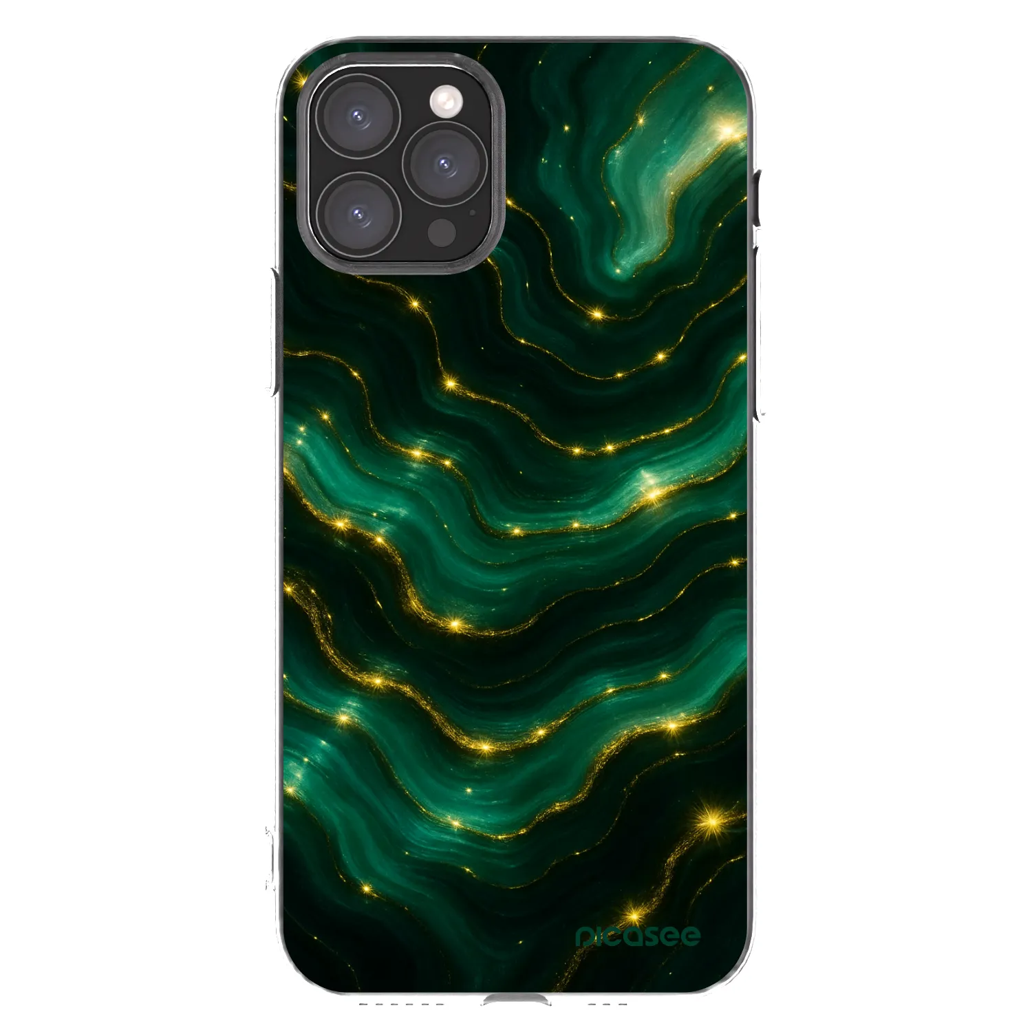 Picasee silikonowe przeźroczyste etui na Apple iPhone 11 Pro - Emerald