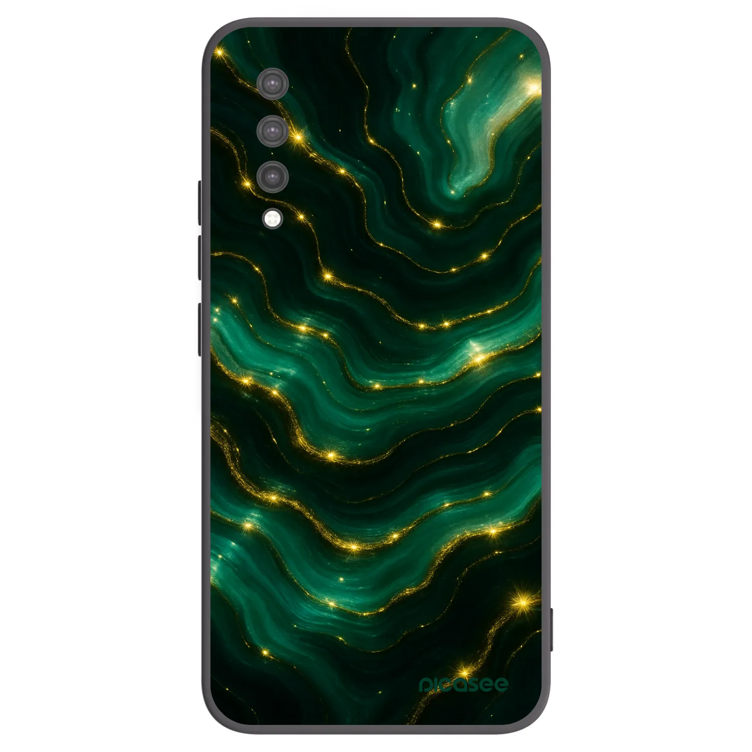 Picasee silikonowe czarne etui na Xiaomi Mi 9 Lite - Emerald