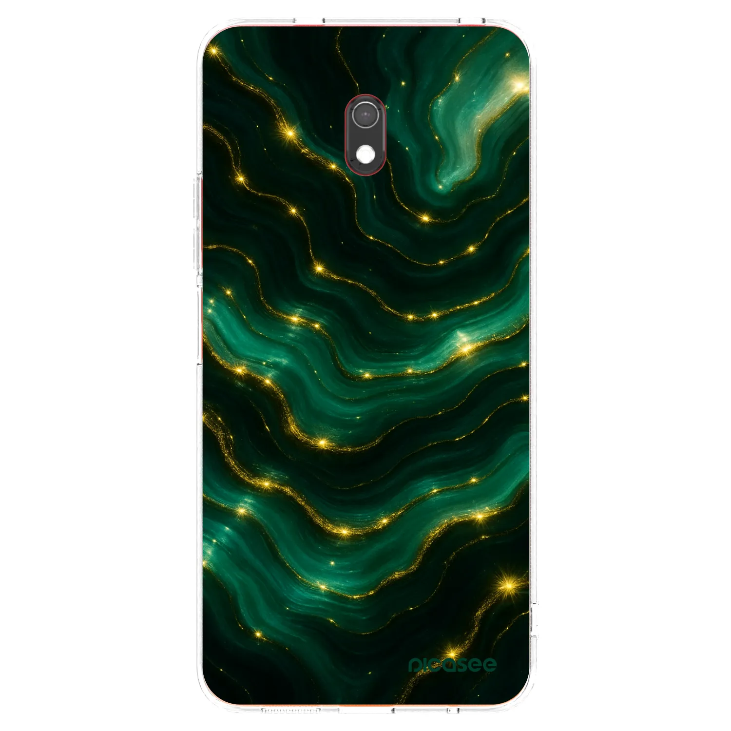 Picasee silikonowe przeźroczyste etui na Xiaomi Redmi 8A - Emerald
