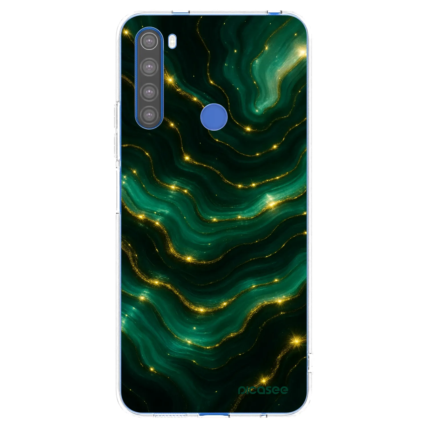Picasee silikonowe przeźroczyste etui na Xiaomi Redmi Note 8T - Emerald