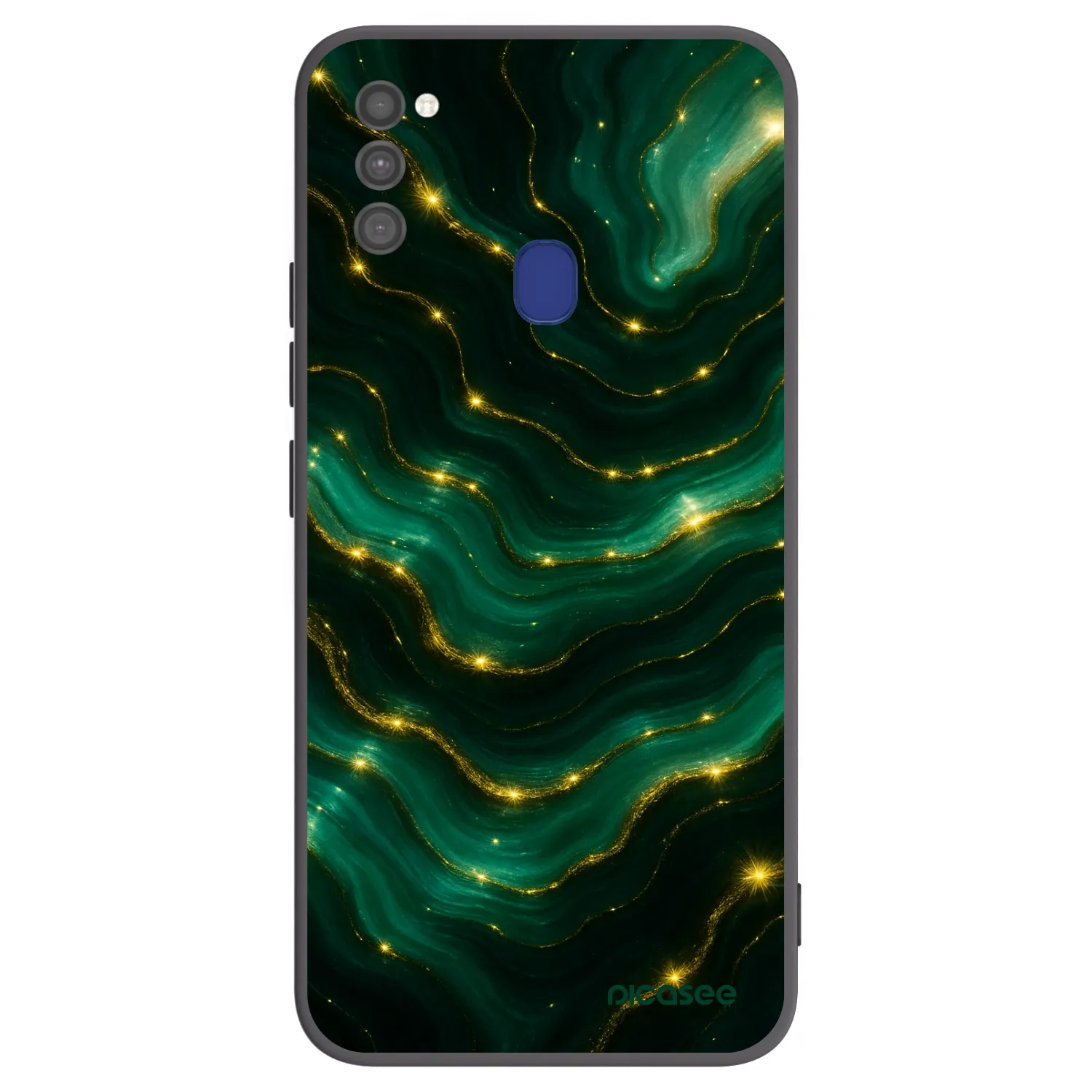 Picasee silikonowe czarne etui na Samsung Galaxy M21 M215F - Emerald