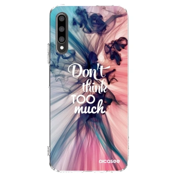 Picasee silikonowe przeźroczyste etui na Honor 9X Pro - Don't think TOO much