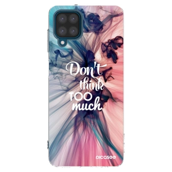 Picasee silikonowe przeźroczyste etui na Samsung Galaxy A12 A125F - Don't think TOO much