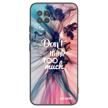 Picasee silikonowe czarne etui na Samsung Galaxy A42 A426B - Don't think TOO much