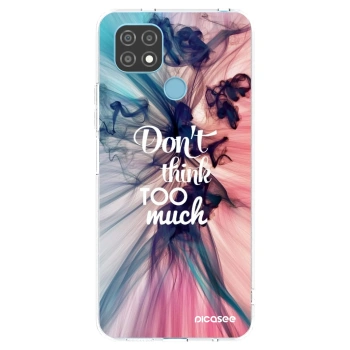 Picasee silikonowe przeźroczyste etui na Realme C21 - Don't think TOO much