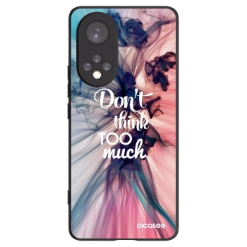 Picasee silikonowe czarne etui na Honor 50 5G - Don't think TOO much