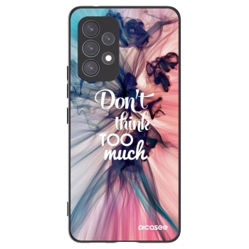 Picasee silikonowe czarne etui na Samsung Galaxy A53 5G A536 - Don't think TOO much