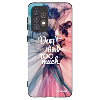 Picasee silikonowe czarne etui na Samsung Galaxy A33 5G A336 - Don't think TOO much