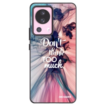 Picasee silikonowe czarne etui na Xiaomi 13 Lite - Don't think TOO much