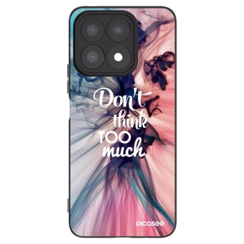 Picasee silikonowe czarne etui na Honor X8a - Don't think TOO much
