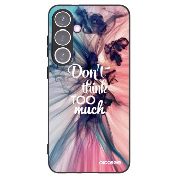 Picasee silikonowe czarne etui na Samsung Galaxy S24+ S926B 5G - Don't think TOO much