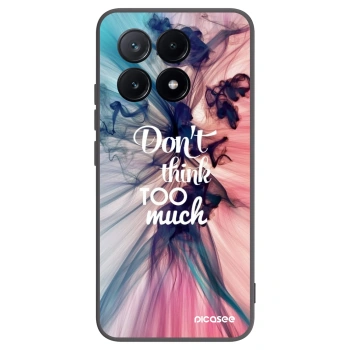 Picasee silikonowe czarne etui na Xiaomi Poco X6 Pro - Don't think TOO much