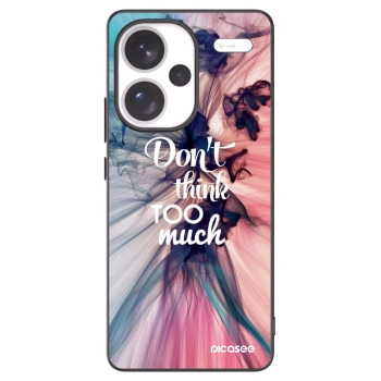 Picasee silikonowe czarne etui na Xiaomi Redmi Note 13 Pro+ 5G - Don't think TOO much