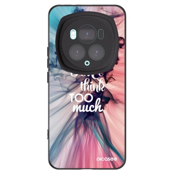 Picasee silikonowe czarne etui na Honor Magic6 Pro - Don't think TOO much
