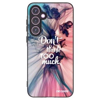 Picasee silikonowe czarne etui na Samsung Galaxy A35 5G A356B - Don't think TOO much
