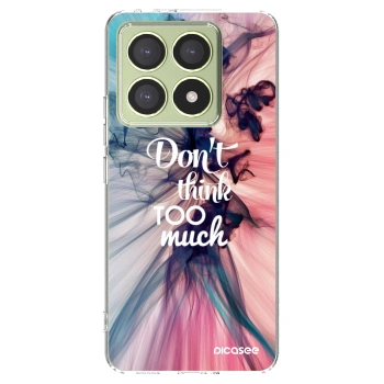 Picasee silikonowe przeźroczyste etui na Xiaomi 14T - Don't think TOO much