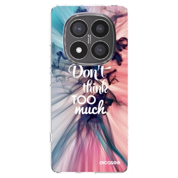 Picasee silikonowe przeźroczyste etui na Xiaomi Redmi Note 14 Pro+ 5G - Don't think TOO much
