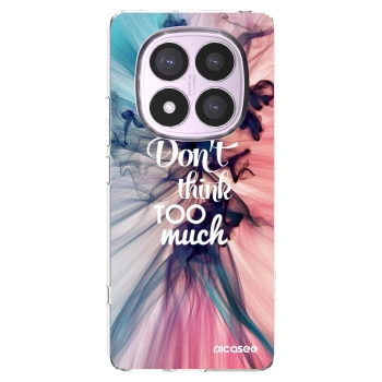 Picasee silikonowe przeźroczyste etui na Xiaomi Redmi Note 14 Pro 5G - Don't think TOO much