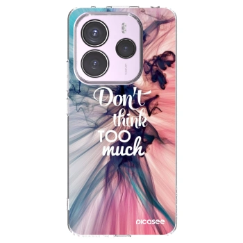 Picasee silikonowe przeźroczyste etui na Xiaomi Redmi Note 14 5G - Don't think TOO much