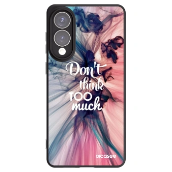 Picasee silikonowe czarne etui na Samsung Galaxy S25 Edge 5G - Don't think TOO much