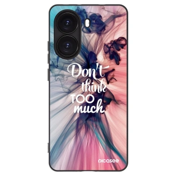 Picasee silikonowe czarne etui na Xiaomi Poco X7 Pro 5G - Don't think TOO much