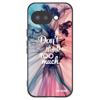 Picasee silikonowe czarne etui na Google Pixel 9a - Don't think TOO much