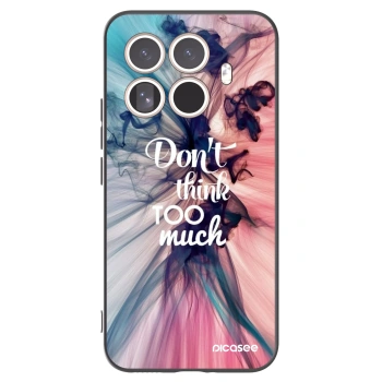 Picasee silikonowe czarne etui na Xiaomi 15T Pro - Don't think TOO much