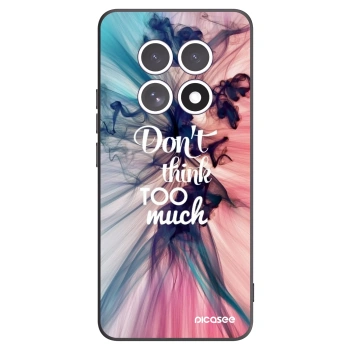 Picasee silikonowe czarne etui na Xiaomi Redmi Note 15 4G - Don't think TOO much