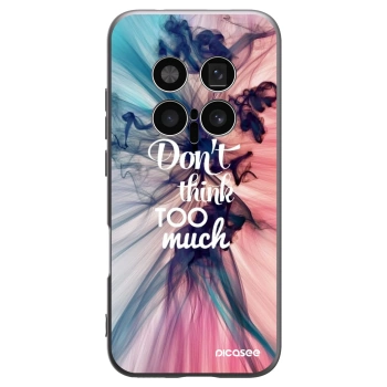 Picasee silikonowe czarne etui na Honor Magic8 Pro 5G - Don't think TOO much