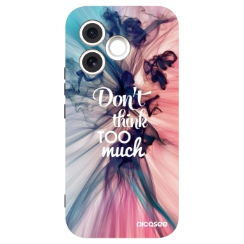 Picasee silikonowe czarne etui na Honor 600 Lite - Don't think TOO much